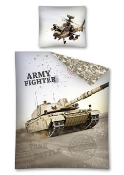Pościel Młodzieżowa Czołg Army 140x200 + 70x80 