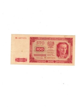 100 ZŁOTYCH 1948  SER.  BL