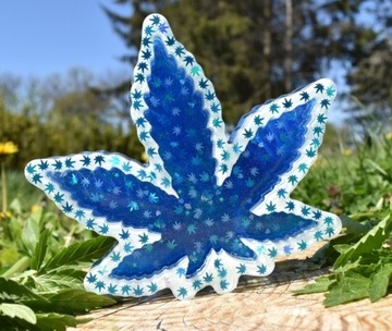 Popielniczka artystyczna Blu Cannabis Art-hemp 