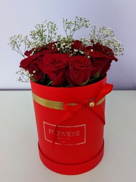 Flower box z żywych róż 