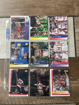 Unikat zestaw kart NBA 93-94 różne 9 sztuk