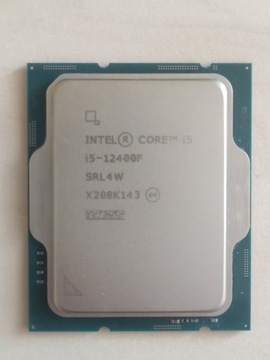 Procesor intel i5 12400F Gwarancja