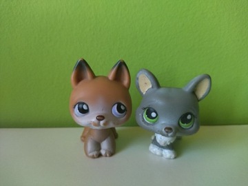 Littlest Pet Shop LPS dwie figurki zestaw 3 pieski