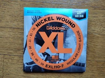 D'Addario EXL110-7 do gitary elektrycznej 10-59