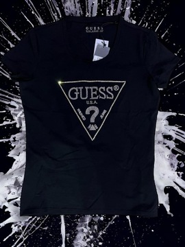 Guess bluzka t-shirt rozmiar M kolor czarny 