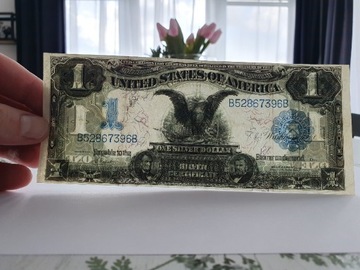 One Dollar Banknot USA Silver Certificate 1899r 