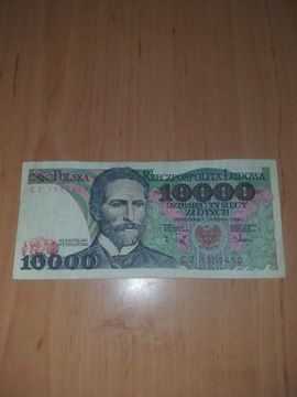 Banknot 10000 zł 1988r.