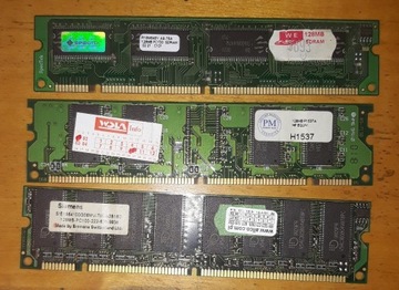 128MB SDRAM - 3 sztuki