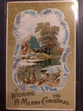 Pocztówka Boże Narodzenie Vintage 