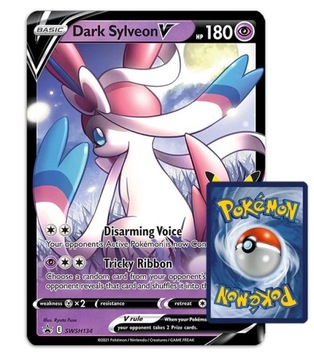 Karta jumbo oversized Pokemon TCG Dark Sylveon V