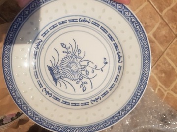 Talerze małe chińska porcelana 6 szt.