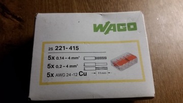 Szybkozłączki wago 5x4mm 0,14-4mm WYPRZEDAŻ! 