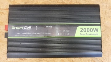 Przetwornica napięcia Green Cell 24v>230v 2000w