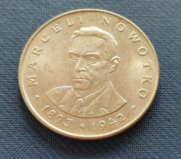 Legendarna moneta 20zł Marceli Nowotko 1976r.