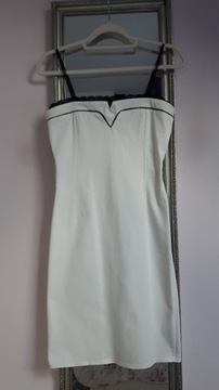 Piękna biała sukienka 36 S koronka Cudo j. Nowa