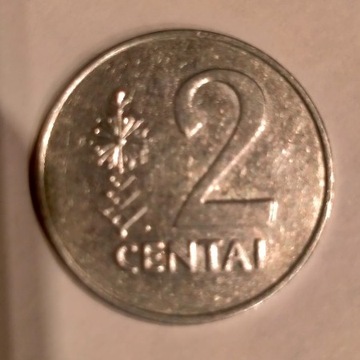 Stara moneta Litewska- 2 CENTAI