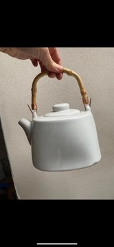 Dzbanuszek do parzenia herbaty biały bambs
