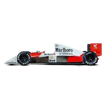 Auto F1 Ayrton Senna Rysunek na zamówienie A4 A3