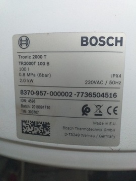 Bojler elektryczny bosch 100l