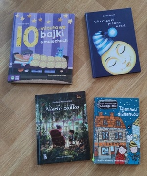 4 książki dla dzieci - Wierszyki pisane nocą, Nieźle Ziółko inne