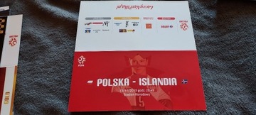 Zaproszenie Kolekcjonerskie Polska - Islandia
