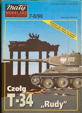 Mały Modelarz 7-8/1996 Czołg T-34 Rudy