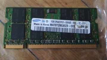 Pamięć SODIMM DDR2 Samsung M470T2953EZ3-CE6 1GB