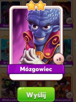 Mózgowiec Coin Master karta