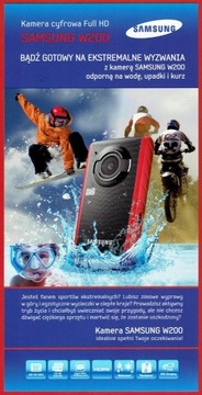 SAMSUNG kamera cyfrowa W200 folder / katalog 2012