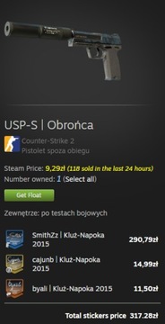 cs go 2 usp-s obrońca