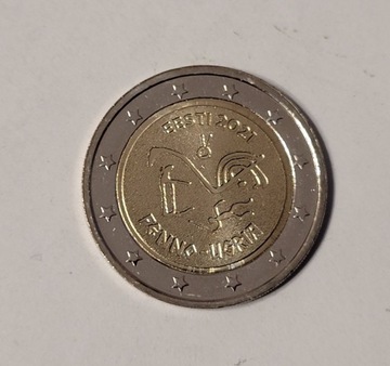 2 Euro ESTONIA 2021 - Ludy Ugrofińskie