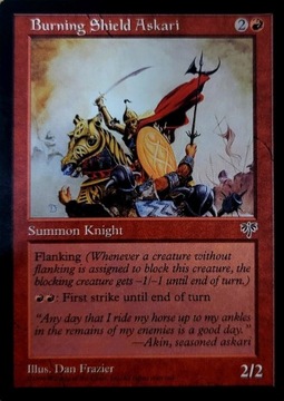 MTG - Burning Shield Askari - Mirage Edition