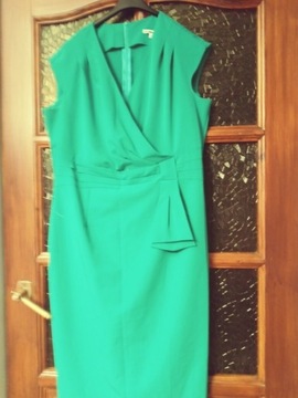 Sukienka zielona 44 letnia bez rekawow