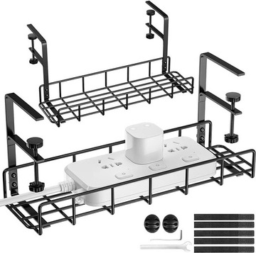 Zestaw 2 organizer na kable do biurka 