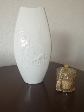 Piękny porcelanowy wazon Schumann