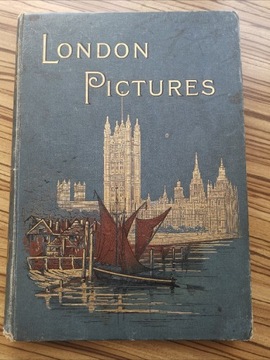 London pictures, stara książka w języku angielskim z rycinami