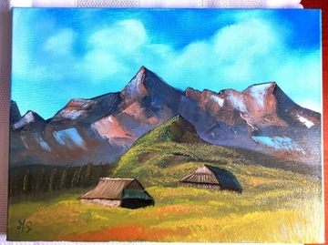 Obraz olejny 30x40 krajobraz ręcznie malowany 