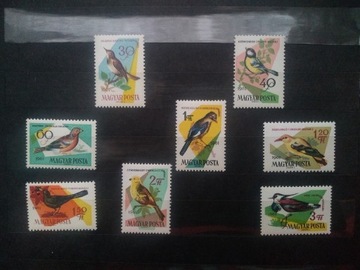 Znaczki Węgry 1961 fauna ptaki