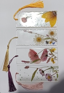 Zakładka do książki 12,5x5cm suszone kwiatyprezent