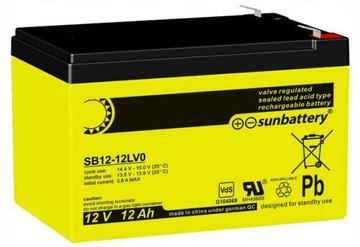 Akumulator Sunbattery SB12-12V0 (12 V, 12 Ah, VdS)