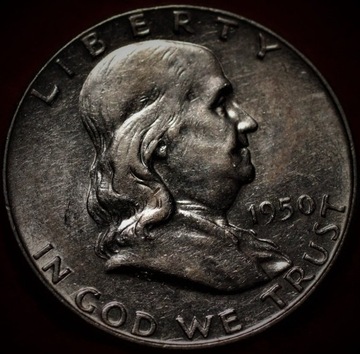  50 centów -Franklin Half Dollar 1950 - menniczy  