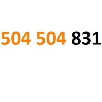 504 504 831 starter orange złoty numer gsm #L