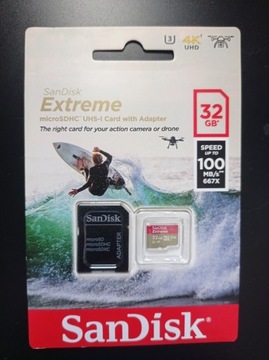 Karta pamięci SanDisk micro SDHC 32 GB Extreme 