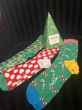 Happy Socks Giftbox Choinka 3-pak 41/46