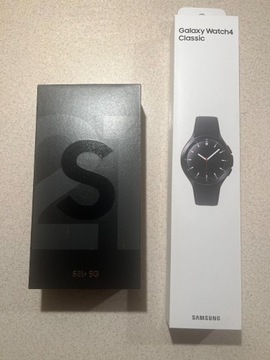SAMSUNG S21 plus, wraz z Galaxy Watch 4 Classic 
