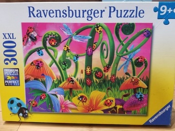 Puzzle Ravensburger. 300 części. Biedronki.