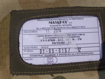 Ubiór bojowy żołnierza piechoty UBP-02.