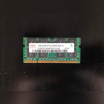 RAM do laptopa 2 x 1GB - 2Rx8 PC2-5300S-555-12