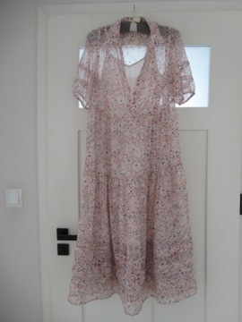 Clockhouse sukienka 40 C&A różowa mgiełka