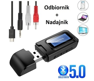 Nadajnik-odbiornik audio Bluetooth z wyświetlaczem